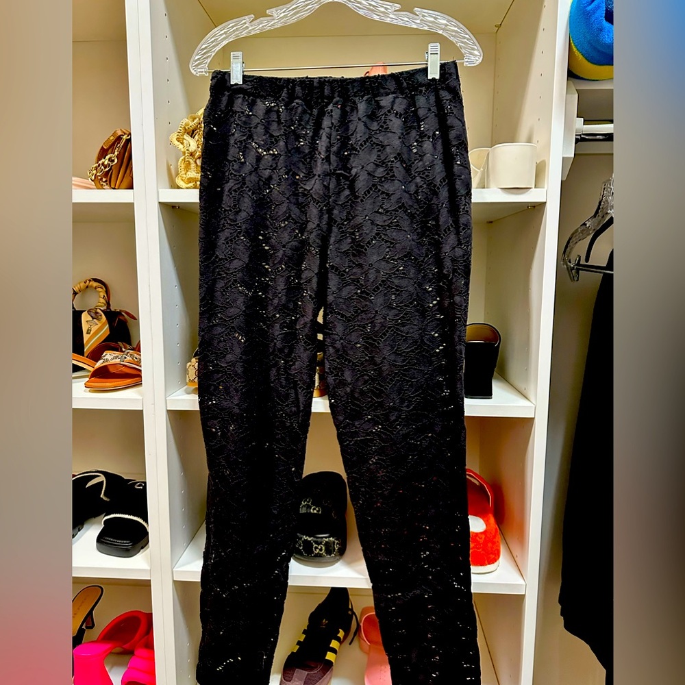 Victorias’s Secret Swim black lace coverup pant size S